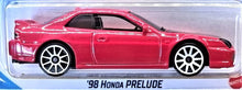 Load image into Gallery viewer, Hot Wheels 2021 &#39;98 Honda Prelude Red #125 HW J-Imports 2/10 New Long Card
